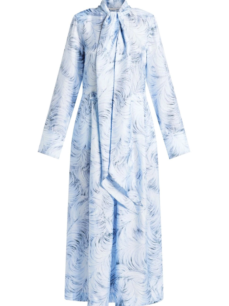 feather-print McCartney dress midi Women Stella 0706